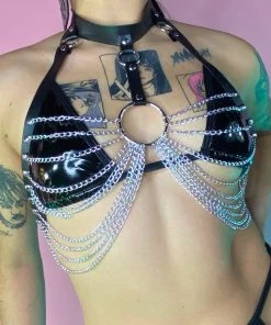 AE F U Pay Me O-Ring Leather Harness