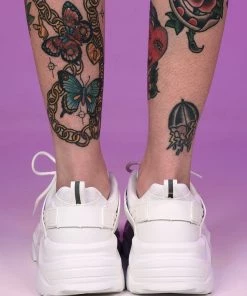 Berness Shoes White Briella Chunky Sneakers Womens