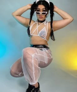 Shark Womens White Sheer Bikini Wrap Top