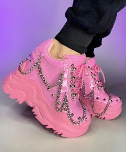 Realplay Corp Baby Pink Space Candy Chain Sneakers Womens