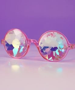 AE Retro Round Kaleidoscope Glasses Womens
