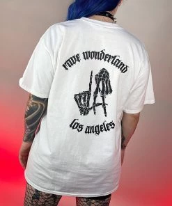 Jarmoo Womens LA Skeleton Hands RW Tee