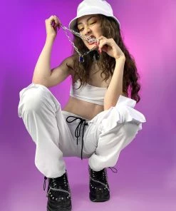 Hot And Delicious Emboldened Ivory 2pc Pants Set New