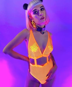 Main Street Loungewear Combat Fishnet Bodysuit