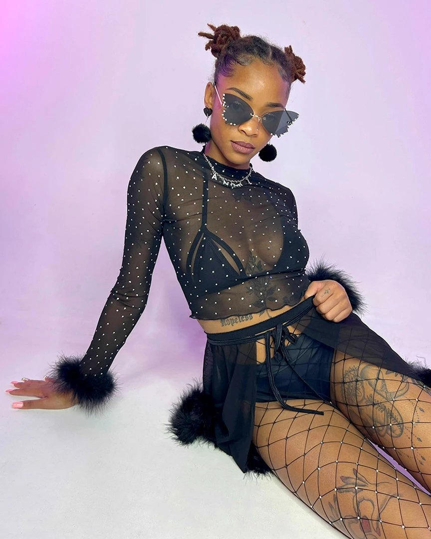 Bear Dance High Class Mesh Long Sleeve Top 5 Bear Dance High Class Mesh Long Sleeve Top