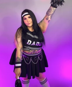 Forplay 6pc Daddy's Girl Cheerleader Costume Womens