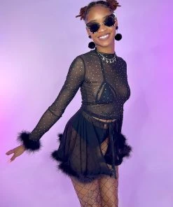 Bear Dance High Class Mesh Long Sleeve Top 18 Bear Dance High Class Mesh Long Sleeve Top