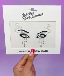 Uniflying Accessories Silver Medusa Drip Face Jewel