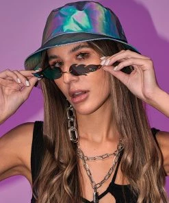 AE Rainbow Flash Reflective Bucket Hat