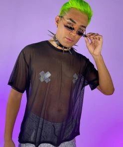 OhYes Fashion Got Ya Covered Oversized Mesh Tee