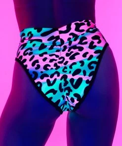 Elizabeth Acid Jungle Scrunch Back Booty Shorts