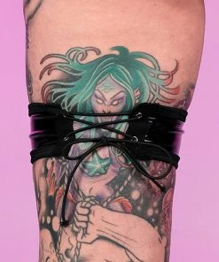 Bodyzone New Sugar Baby Black Leg Garter