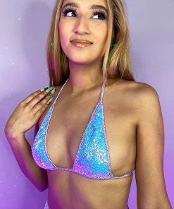Roma Astro Candy Sequin Bikini Top