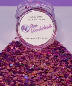 Xucai Accessories Royal Amethyst Purple Body And Face Festival Glitter (Large 30 Grams)