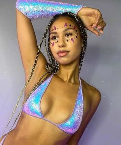 Roma Astro Candy Sequin Bikini Top