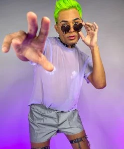 OhYes Fashion Got Ya Covered Oversized Mesh Tee