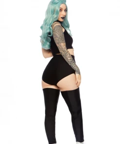 Leg Avenue 3pc Holographic Skeleton W Attached Leggings