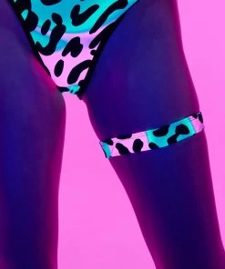 Elizabeth New 1pc Acid Jungle Leg Garter