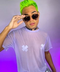 OhYes Fashion Got Ya Covered Oversized Mesh Tee