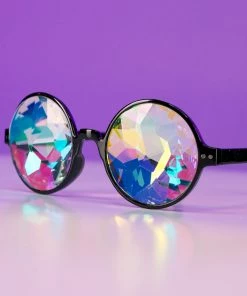 AE Retro Round Kaleidoscope Glasses Womens