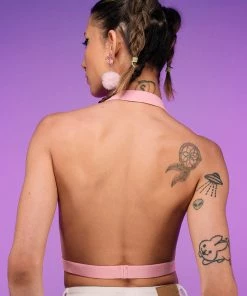 Daisy's Corsets Pink Ecstasy Stretchy Harness Top New