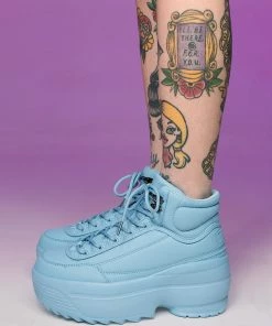 Berness Shoes Baby Blue High Livin' Hi Top Sneakers Womens
