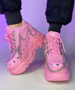 Realplay Corp Baby Pink Space Candy Chain Sneakers Womens