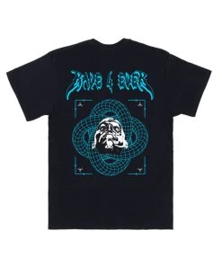 555stickers Rave 4 Ever Infinity Black Tee Mens