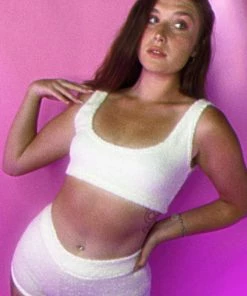 Roma New 2pc Cozy Comfy White Loungewear Set