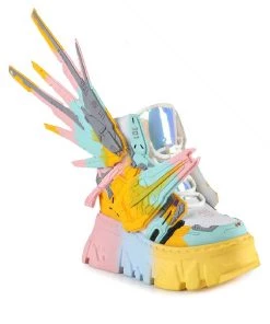 Realplay Corp Womens Robo Kid Platform Wedge Sneakers