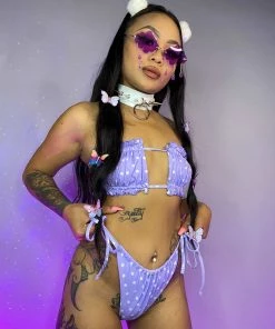 AE Womens Lavender Summer Lovin' 2 Piece Bikini