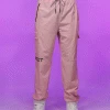 AE Pretty Pink Unisex Water Resistant Cargo Joggers Womens