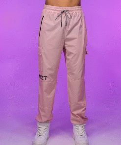 AE Pretty Pink Unisex Water Resistant Cargo Joggers Womens