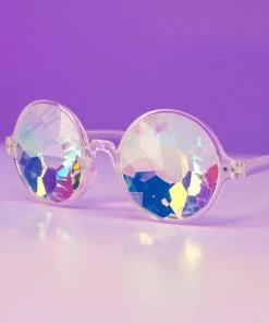 AE Retro Round Kaleidoscope Glasses Womens