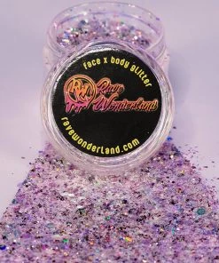 Xucai Silver Rose Chunky Glitter Accessories