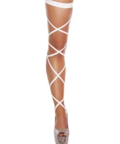 Shark Accessories White Solid Leg Wraps