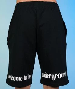 Jarmoo Biohazard Hardstyle Blacklight Green Basketball Shorts Bottoms