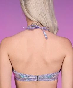Roma Lilac Aura Criss-Cross Top New