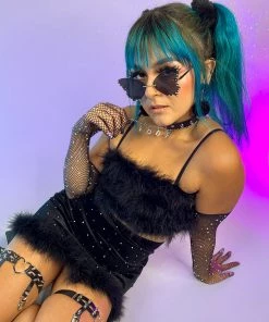 Bear Dance Velvet Rhinestone Skirt New 9 Bear Dance Velvet Rhinestone Skirt New