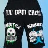 Jarmoo Biohazard Hardstyle Blacklight Green Basketball Shorts Bottoms