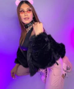 Fashion Go Lush Luv Long Faux Fur Jacket