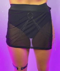 OhYes Fashion Pray For Me Mesh Skirt New