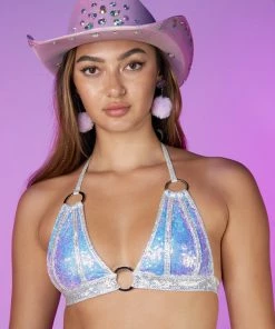 Roma Lavender Sugar Nova Two-Tone Bikini Top New