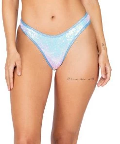 Roma Rave Bottoms Sequin Cheeky Thong Bottoms