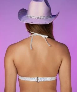 Roma Lavender Sugar Nova Two-Tone Bikini Top New