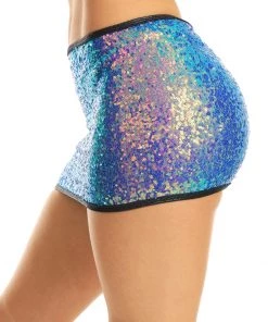 Roma Sequin Fitted Mini Skirt Womens