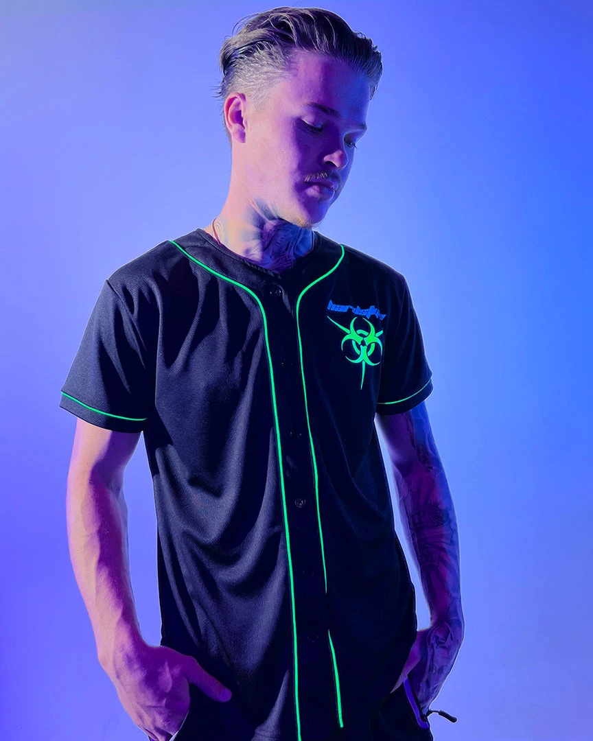 Jarmoo Biohazard Hardstyle Blacklight Green Jersey 12 Jarmoo Biohazard Hardstyle Blacklight Green Jersey