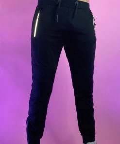 Phillip Marciano LLC Men's Reflective Pocket Tapered Joggers