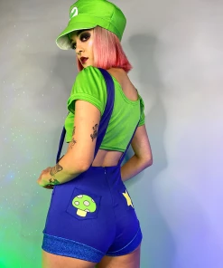 Leg Avenue Womens 3pc Gamer Luigi-Inspired Costume