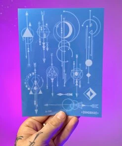 AE Navigate The Stars White Temporary Tattoo